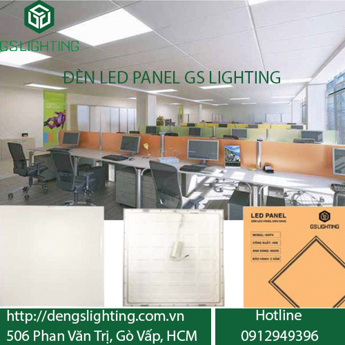 Đèn LED Panel GS Lighting Siêu Mỏng, Siêu Sáng